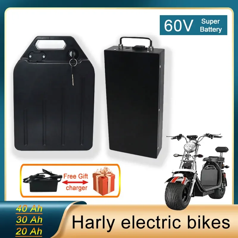 

60V 20ah 30ah 40ah Lithium Battery pack For Electric motorcycle 18650 CELL 300-1000W use for Citycoco Scooter Bicycle Tax-free