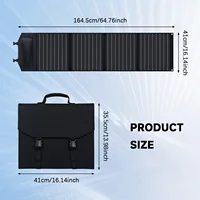 Panneau solaire portable pliable de 200W, chargeur solaire à haute efficacité, alimentation de secours d'urgence pour station d'alimentation, batterie externe, camping en camping-car, utilisation en extérieur. 5