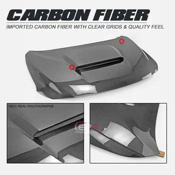 Subaru WRX VBH OE Type Front Vented Carbon Fiber Hood Bonnet Glossy Performance Replacement