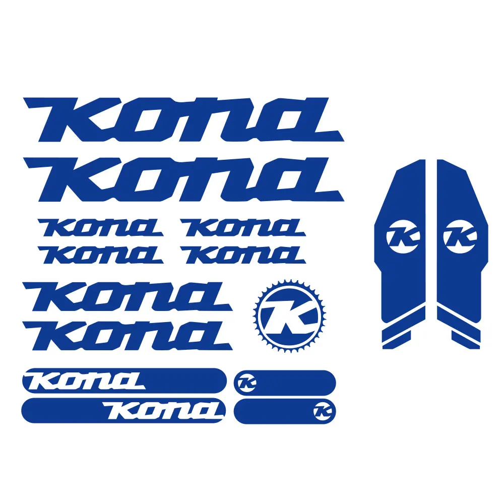 15 pièces pour KONA BIKES décalcomanies en vinyle, autocollants, VTT cyclisme Bmx  34