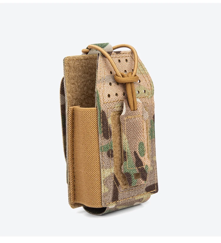 Tactical Radio Pouch Tactical Radio Pouch Hunting Walkie Talkie Holder Open-Top Interphone Hanging Bag Molle Nylon Magazine Pouch