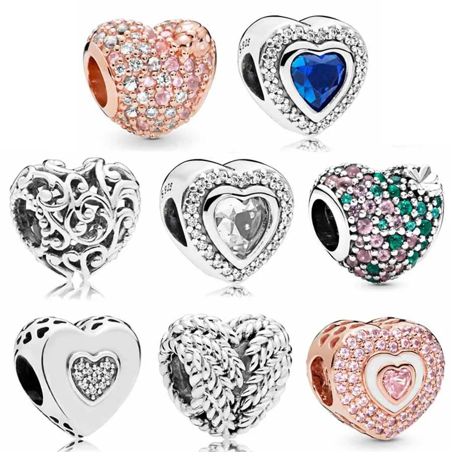 

Original Gleaming Ladybird Blue Love Heart Icon Of Nature Heart Charms Fit Europe Bracelet 925 Sterling Silver Bead Jewelry