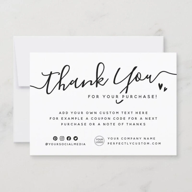 Thank You Cards business card Full color double-sided printing Gift decoration card Personalized Wedding invitation business cards custom cards mini greeting cards