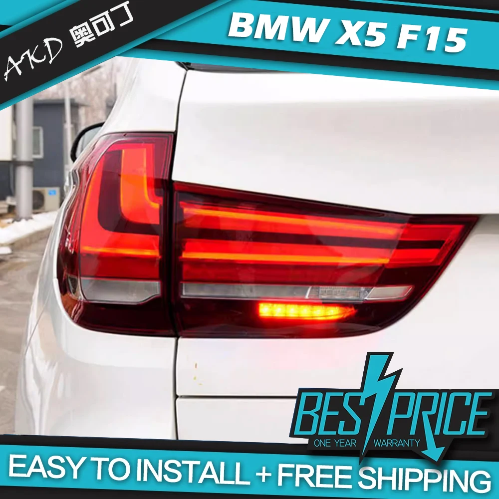 

Автомобильный Стайлинг, фара для BMW X5, задние фонари 2014-2018 F15, задняя фара, сигнал DRL, стоп-сигнал, задний луч, аксессуары