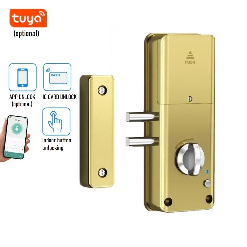 Serratura Della Porta Invisibile Tuya Smart Serratura Della Porta In Legno App Sblocco Della Scheda Ic Serratura Elettronica Serrature Per Porte Antif