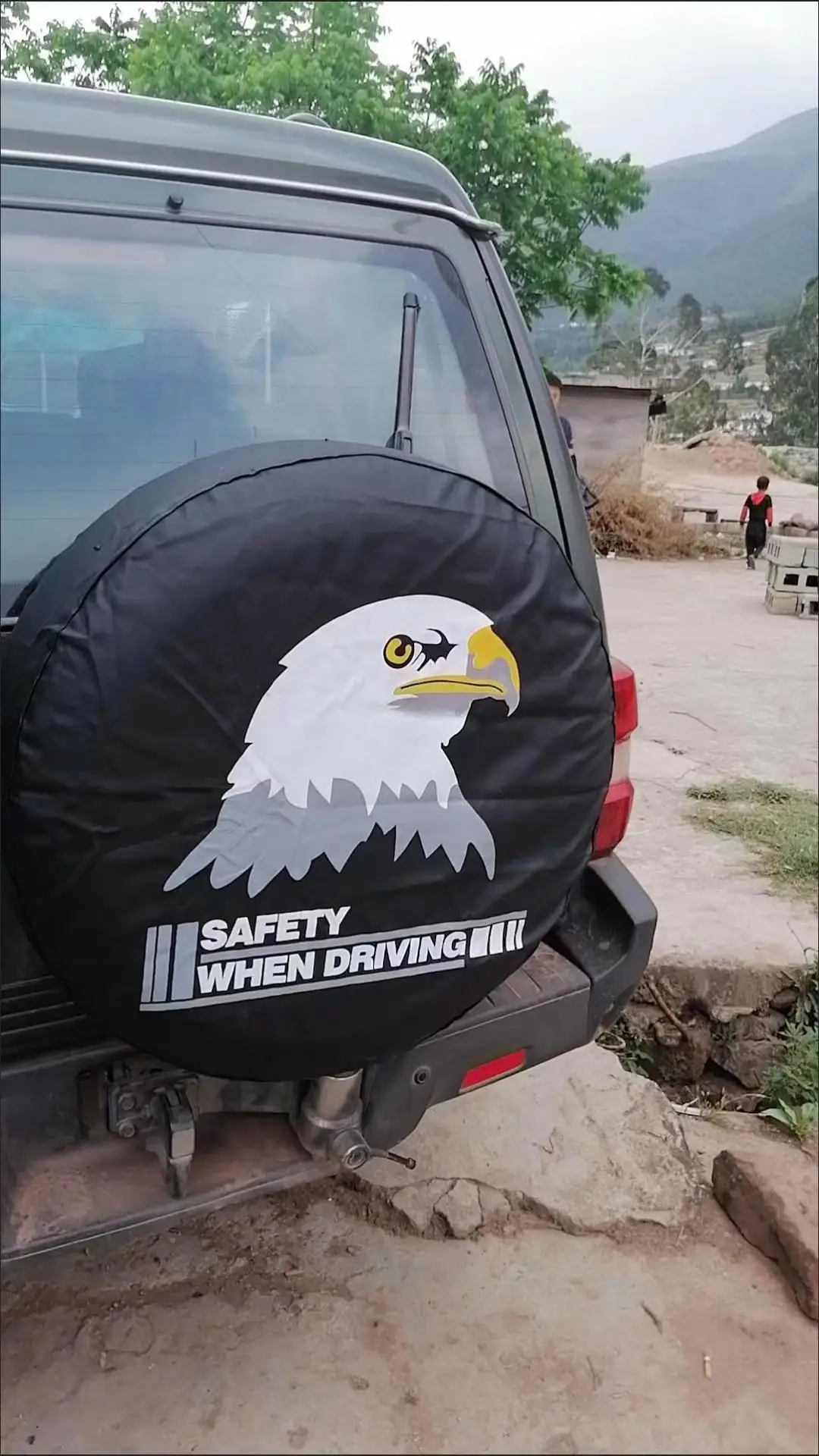 14", 15",16",17" inch PVC PU Spare Tire cover Wheel Valve Cover For Cars Wheels Accessories