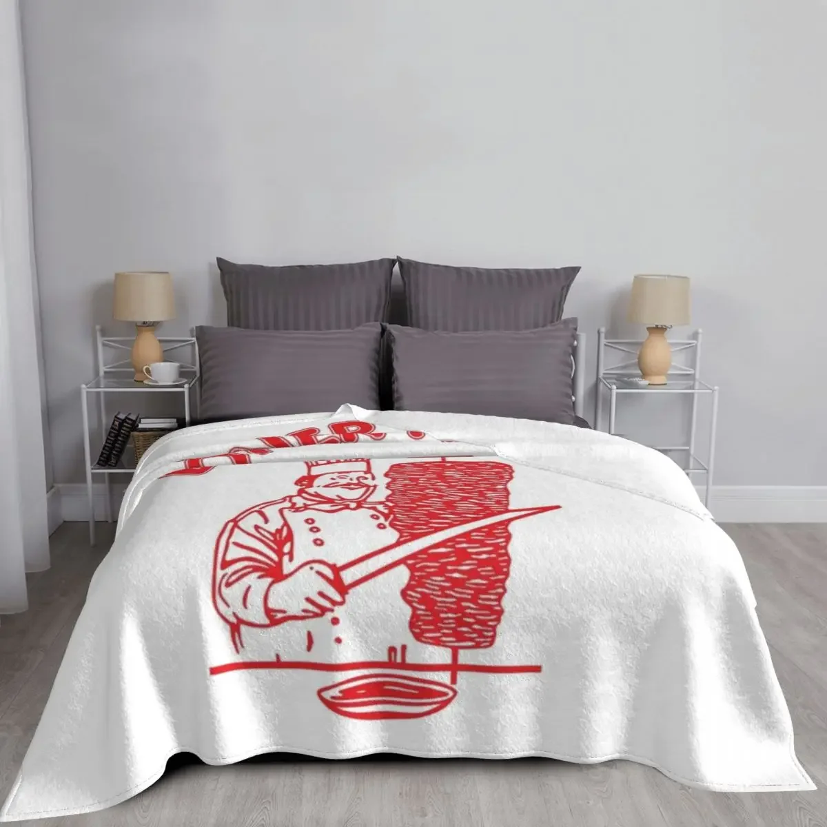 D?ner Kebab Throw Blanket Fluffy Softs Nap Thermals For Travel Summer Kid'S Blankets 4