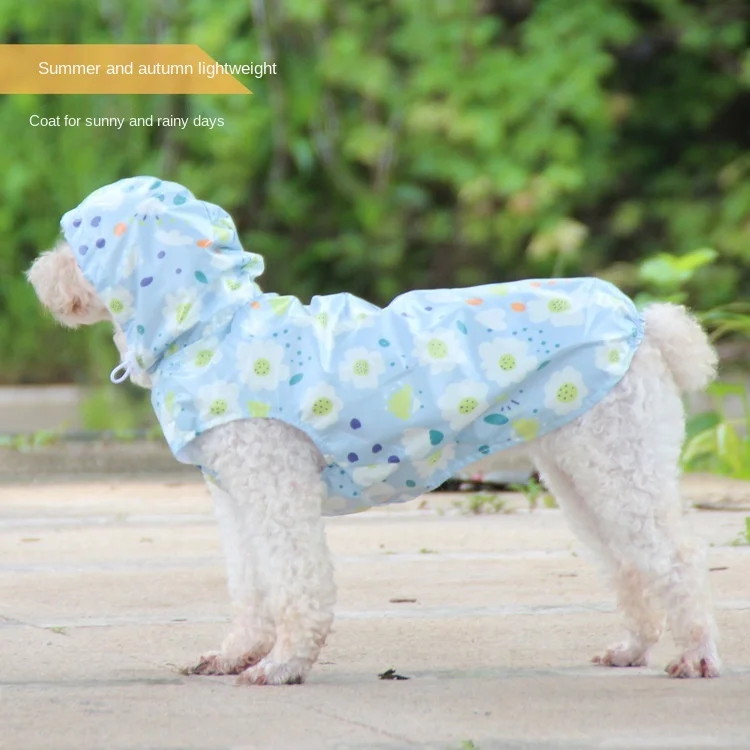 Dog Rain Coat Lightweight Pet Raincoat For Small Dogs Clothes