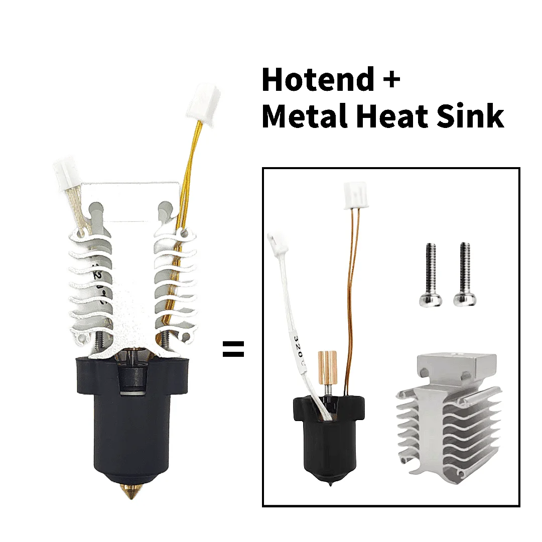 High-Performance Hotend Kit with Ceramic Heating Block for 3D Printers - 300°C Thermal Capacity