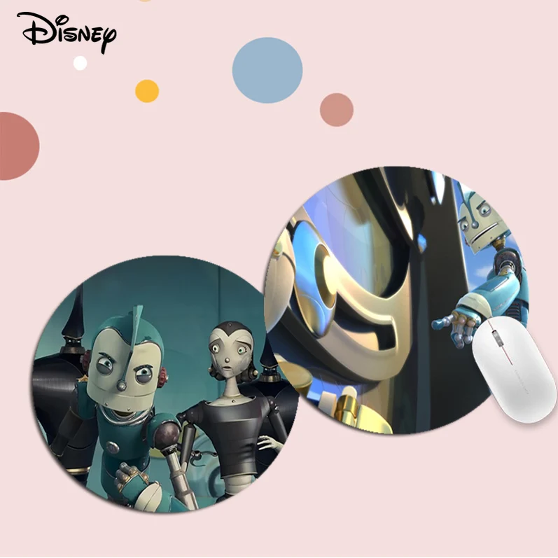 

Disney Robots Mousepad INS Tide Round Office Student Gaming Thickened Writing Pad Non-slip Cushion Mouse Pad PC Computer Table