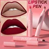 5 Colors Lipstick Pencil Matte Velvet Waterproof Long-lasting Non-stick Cup Lip Stick Sexy Rose Red Orange Lip Liner Makeup 1