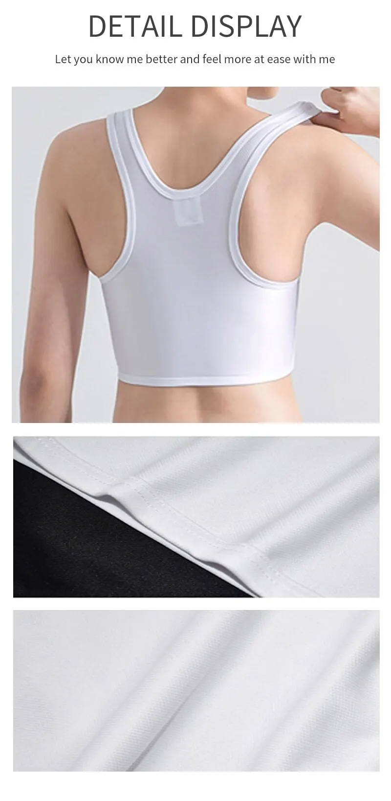 Femmes Sport Bra Short Corset Vest Débardeur Sous-vêtements Tomboy