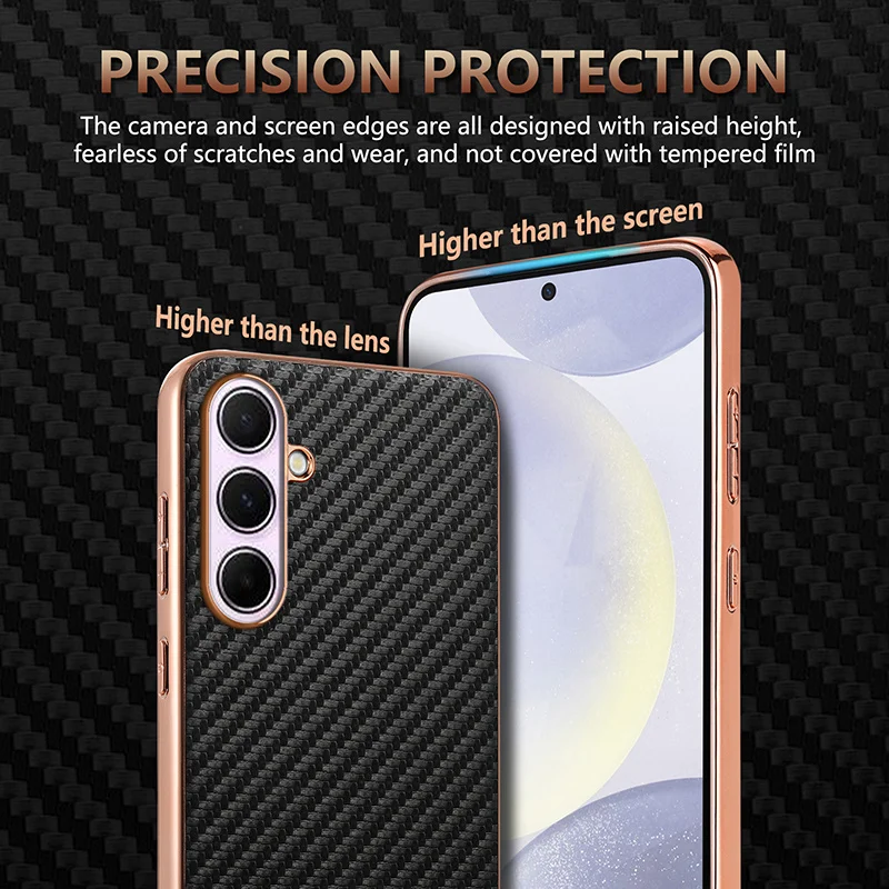 Business Fiber Pattern TPU Phone Case Cover