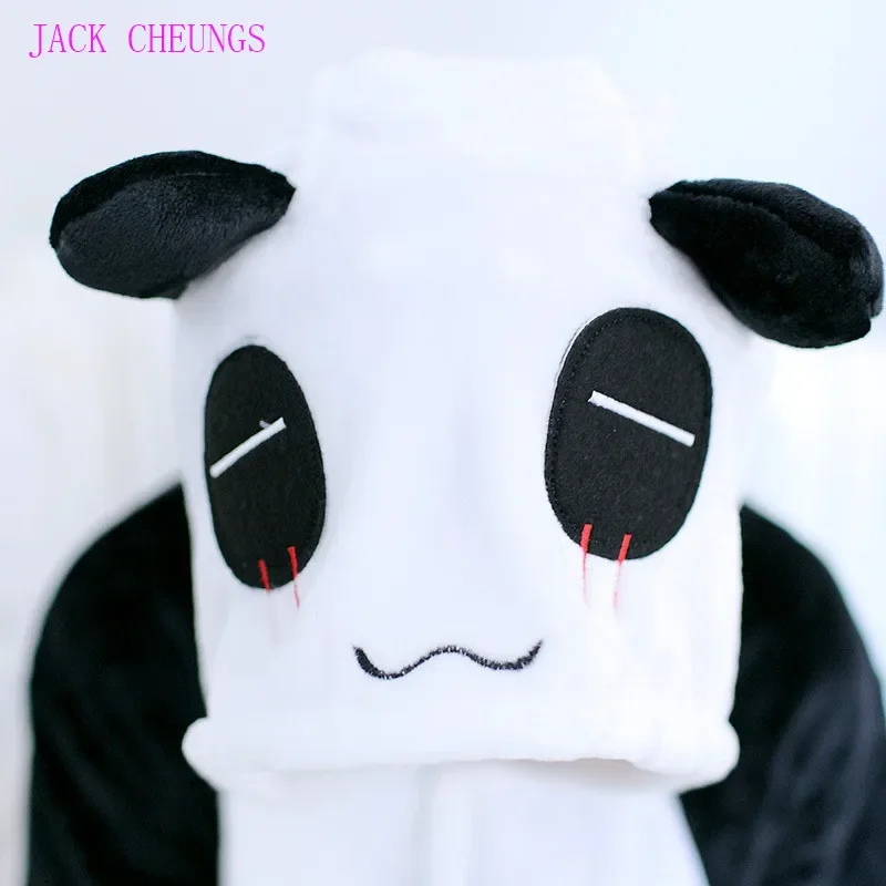Kigurumi Animal Red Eye Panda Onesies Pajamas Cartoon Cosplay Pyjamas Unisex Pijamas Sleepwear Party Dress