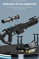 MOC Military War Weapons Accumulator Gun God Building Block Model LR4 Sniper Rifle Boy Bricks Puzzle Learning Education Toys 6