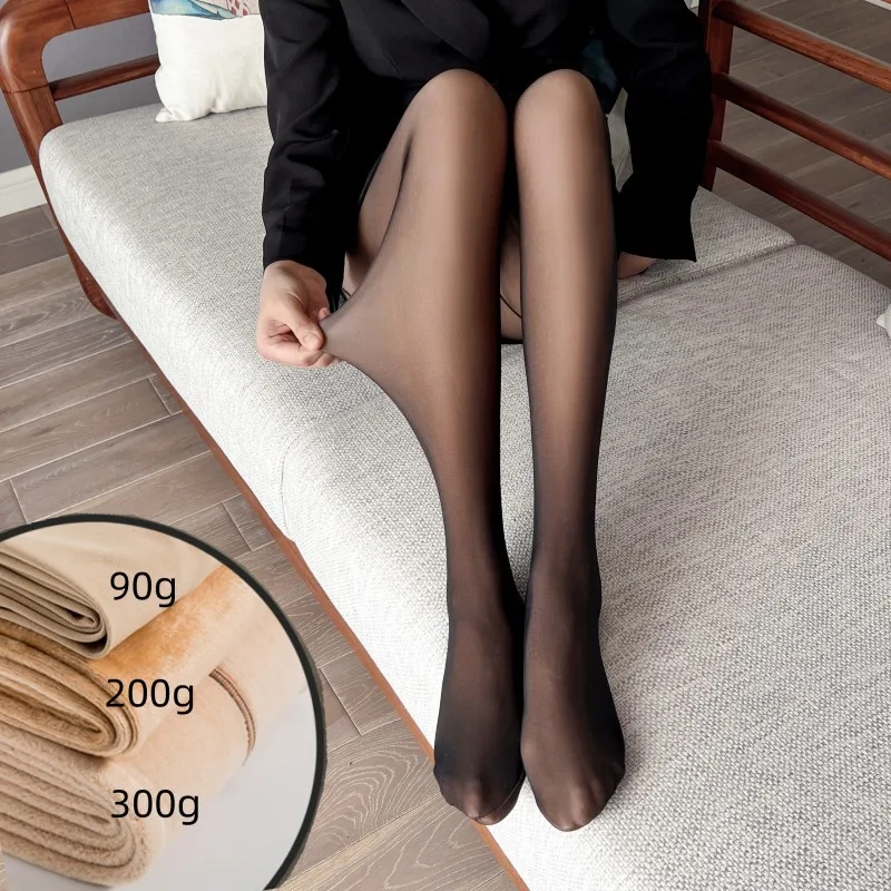 Îmbrăcăminte pentru femei Y2k Ciorapi translucizi sexy pentru femei Colanți cu efect elastic înalt de piele Colanți cu imprimeu Pantaloni șosete pentru femei_voghion.com