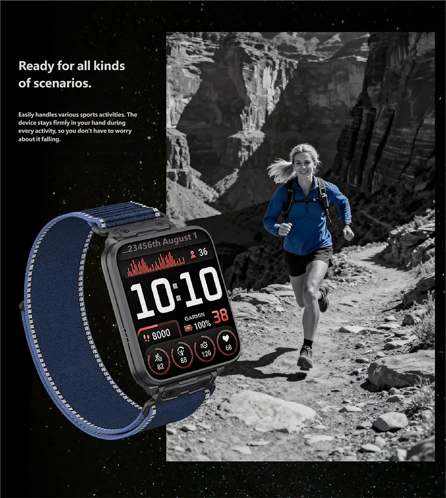 Nylon Weave Sports Wristband - Adjustable Fashion Strap Accessories