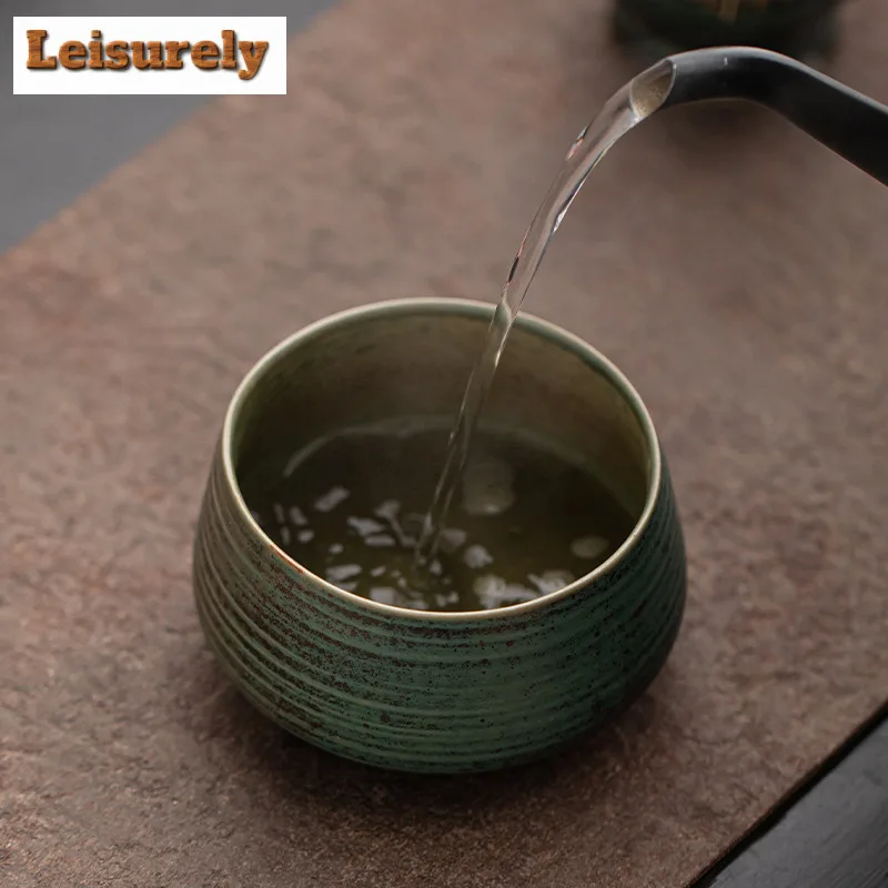 280ml Japanese Kiln Change Threaded Matcha Bowl Small Tea Ordering Basin Song Dynasty Green Tea Powder Tool Ceremony Accessories