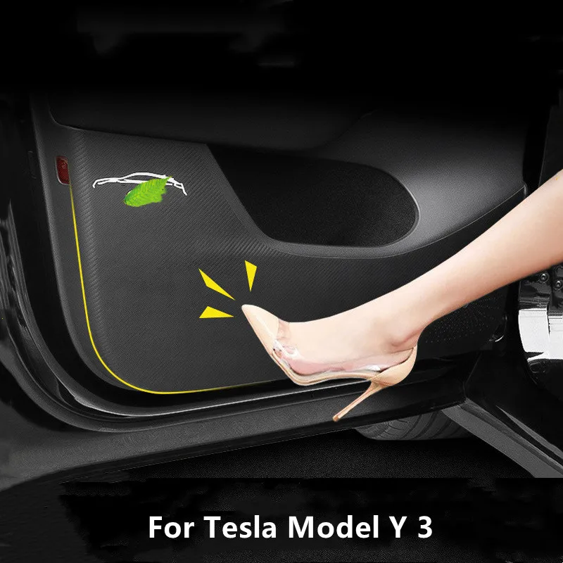 

For Tesla Model 3 Model Y Door anti-kick pad protection patch Invisible Car door Sill Anti Kick Pad Protection Side Edge Film