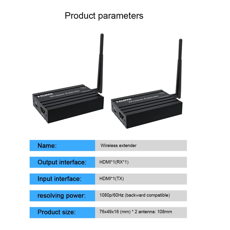 5G 1080P HDMI Wireless Extender Audio Video Transmitter and Receiver 150M HDMI V