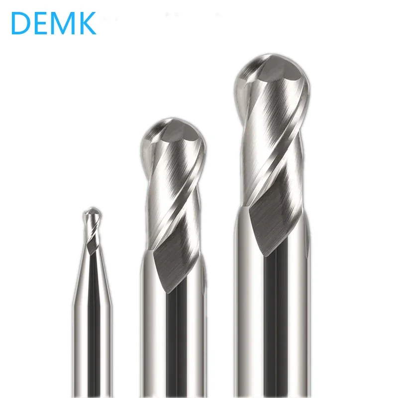 HRC50 55 65 2 4 플루트 볼 노즈 엔드 밀 텅스텐 카바이드 커터, CNC 라우터 비트 밀링 도구 R0.5 R1 R1.5 볼 헤드 6mm 8mm 10mm