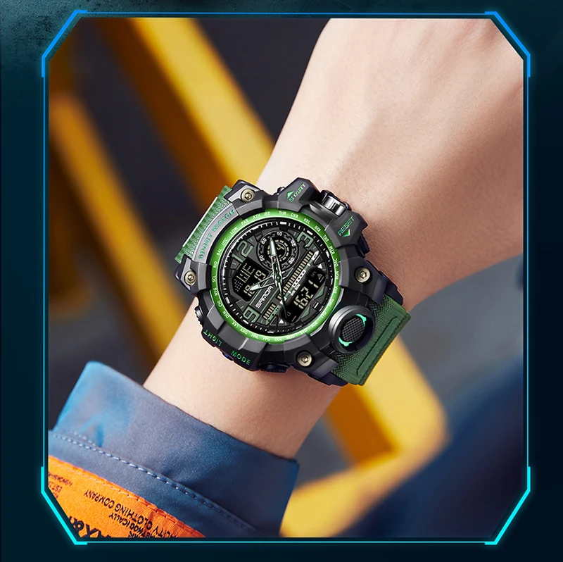 SANDA Brand G- Style Military Watch Men Digital Shock Sports Watches For Man Waterproof Electronic Wristwatch Mens 2022 Relogios