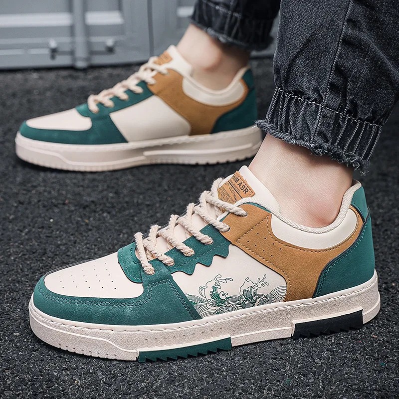 autumn new men casual shoes Outdoor Breathable Flat Shoes Fashion LaceUp Sneakers Men Comfort Trendy Sports Shoes Zapatillas 3