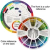1Pcs 12 Color Paper Card Tattoo Color Wheel Circle Chromatic Eyebrow Tattoos Design Nails Professional Pigment Makeup Supplies 5