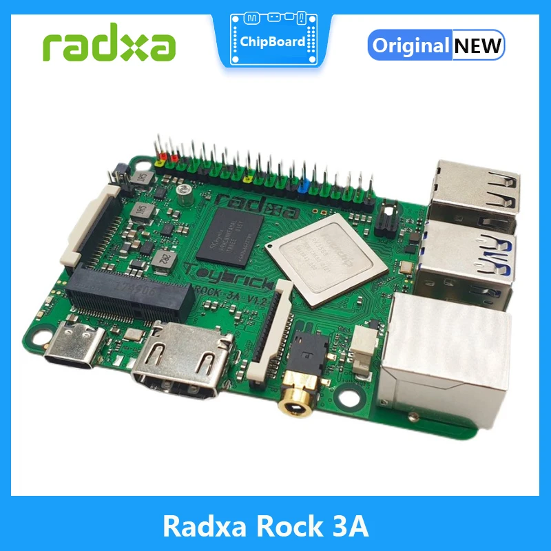 Raxa Rock 3A Rockchip Rk3568 Scheda Sviluppata Con Chip Quad-Core Cortex A55 Ad Alte Prestazioni