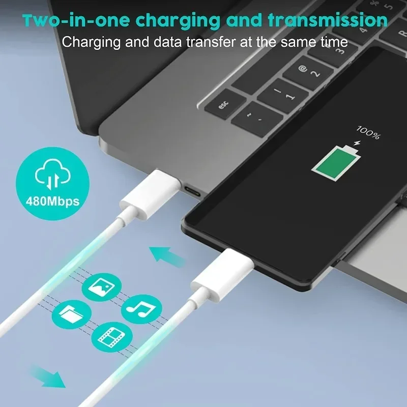 10 Pack 6.6ft (60W/3.1A) USB C to USB C Cable Type Fast Charging Cable for iPhone 15/15 Pro/15 Plus/15 Pro Max, MacBook Pro