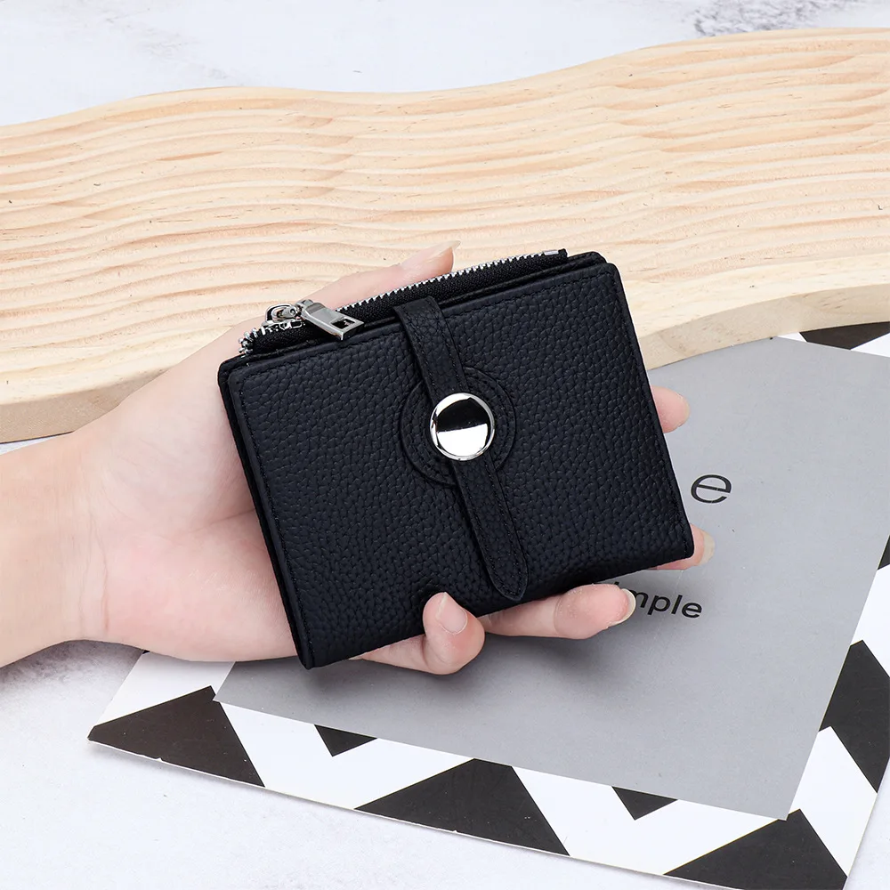 Cow Genuine Leather Womens Wallets Coin Purses Card Holder