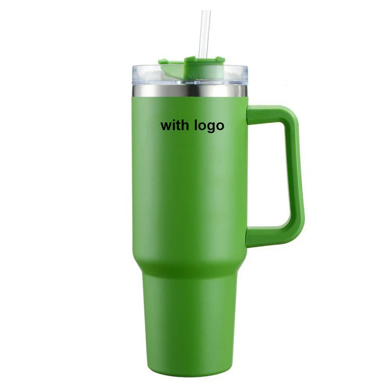 40oz Insulated Stainless Steel 30 Oz Sublimation Tumblers With Handle, Lid,  Straw, And Stan Logo Perfect For Coffee And More! From Babynice125, $3.48