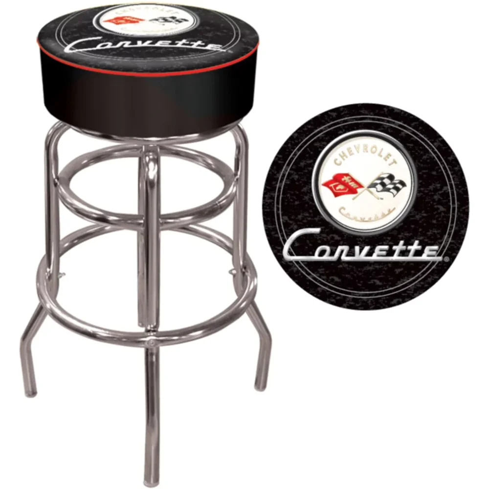 Trademark Global Corvette C1 Padded Bar Stool bar stool chair  counter stool  bar stools  bar stools for kitchen european fashion bar chair lift bar chair simple reception bar chair lift cashier tall stool