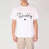 Daddy/Mommy/Sister/Brother/Baby Print Family Matching Outfits Short Sleeve Casual Family Outfit Summer Matching Set Clothing 4
