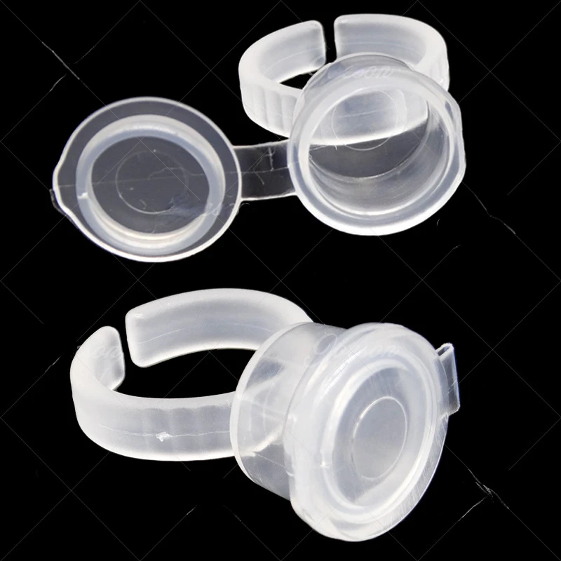 

10Pcs Tattoo Covered Ring Ink Cups Caps Supply Professional Permanent Tattoo Accessory for Tattoo Machine