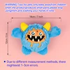 1 Pcs Active Moving Dog Plush Squeaky Small Balls Enjoying Dog Interactive Toys 2-in-1 Designer Pet Gift For Halloween 4