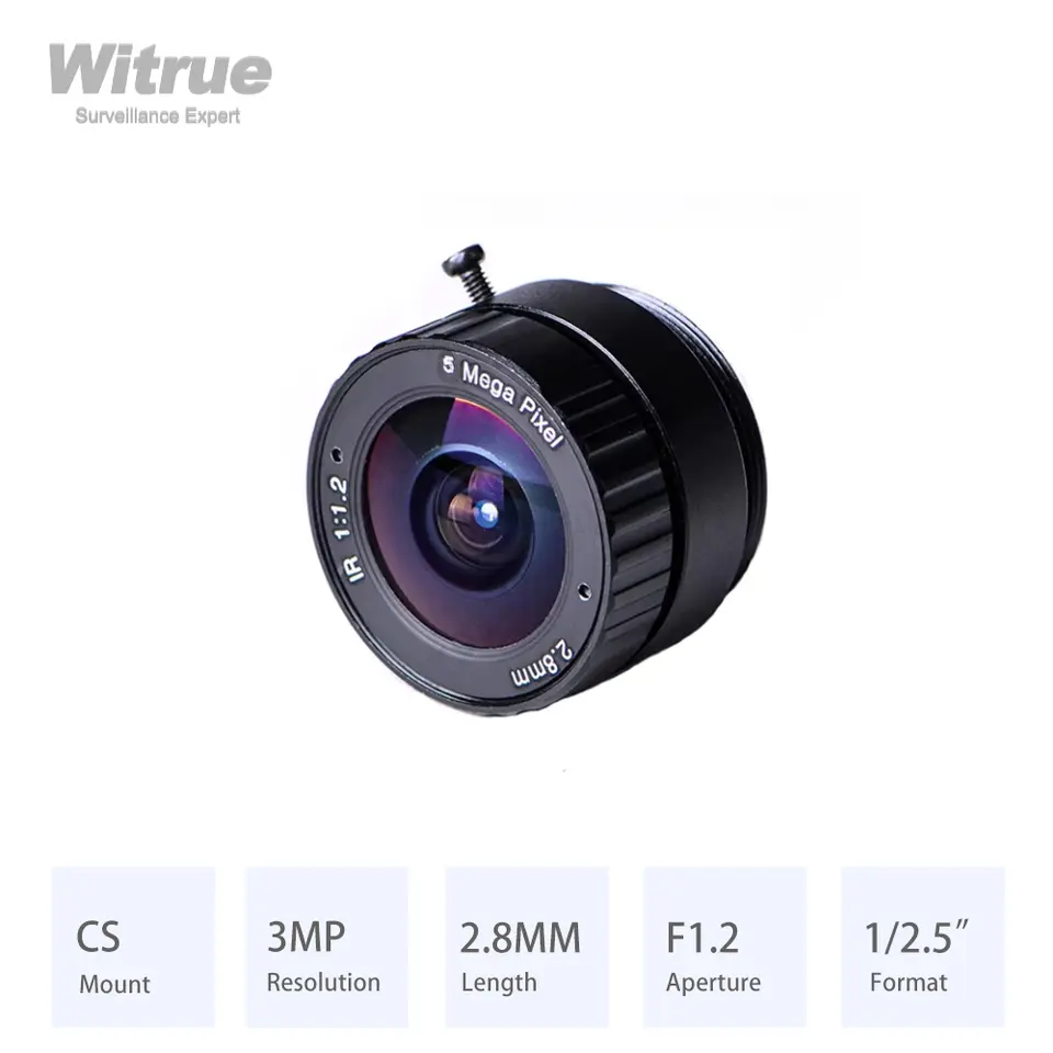 HD 3MP 2.8mm Lens CS Mount F1.2 1/2.5" for Surveillance Security CCTV AHD IP Cameras image 2