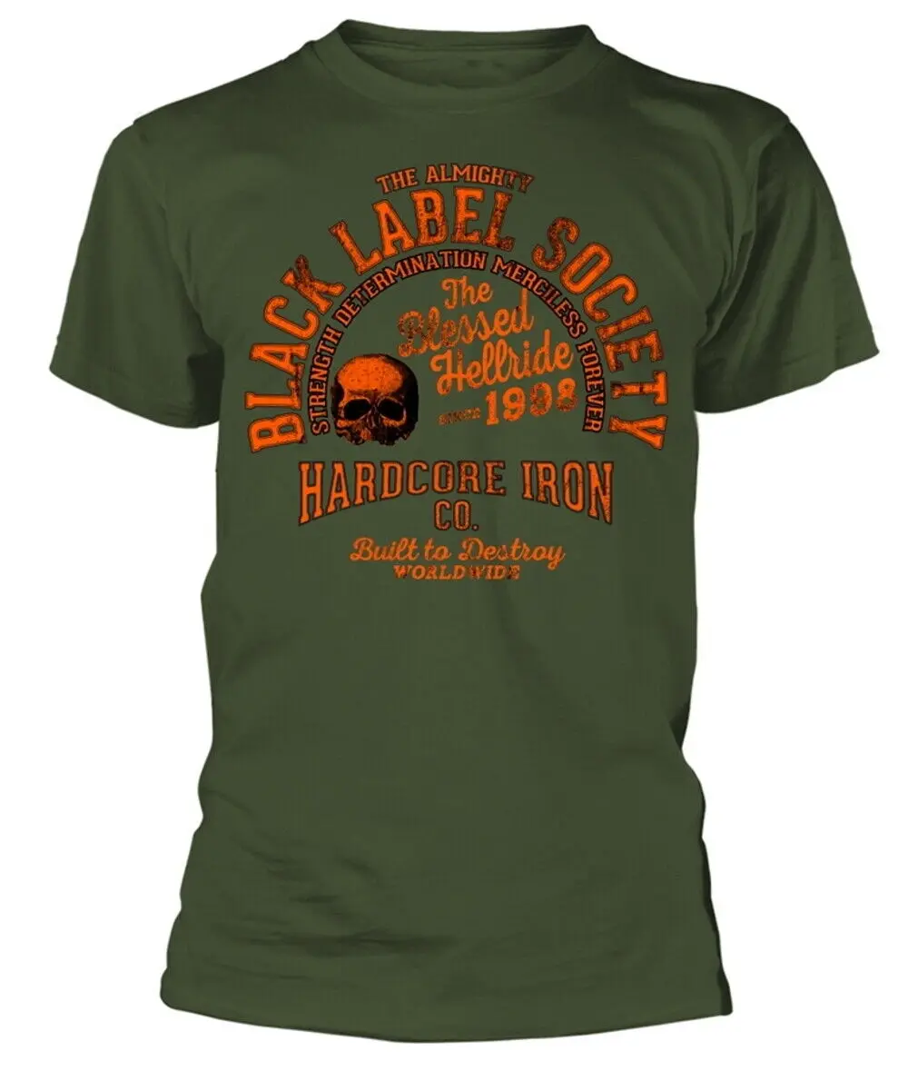 Black Label Society Hardcore Iron Green T-Shirt-Ufficiale