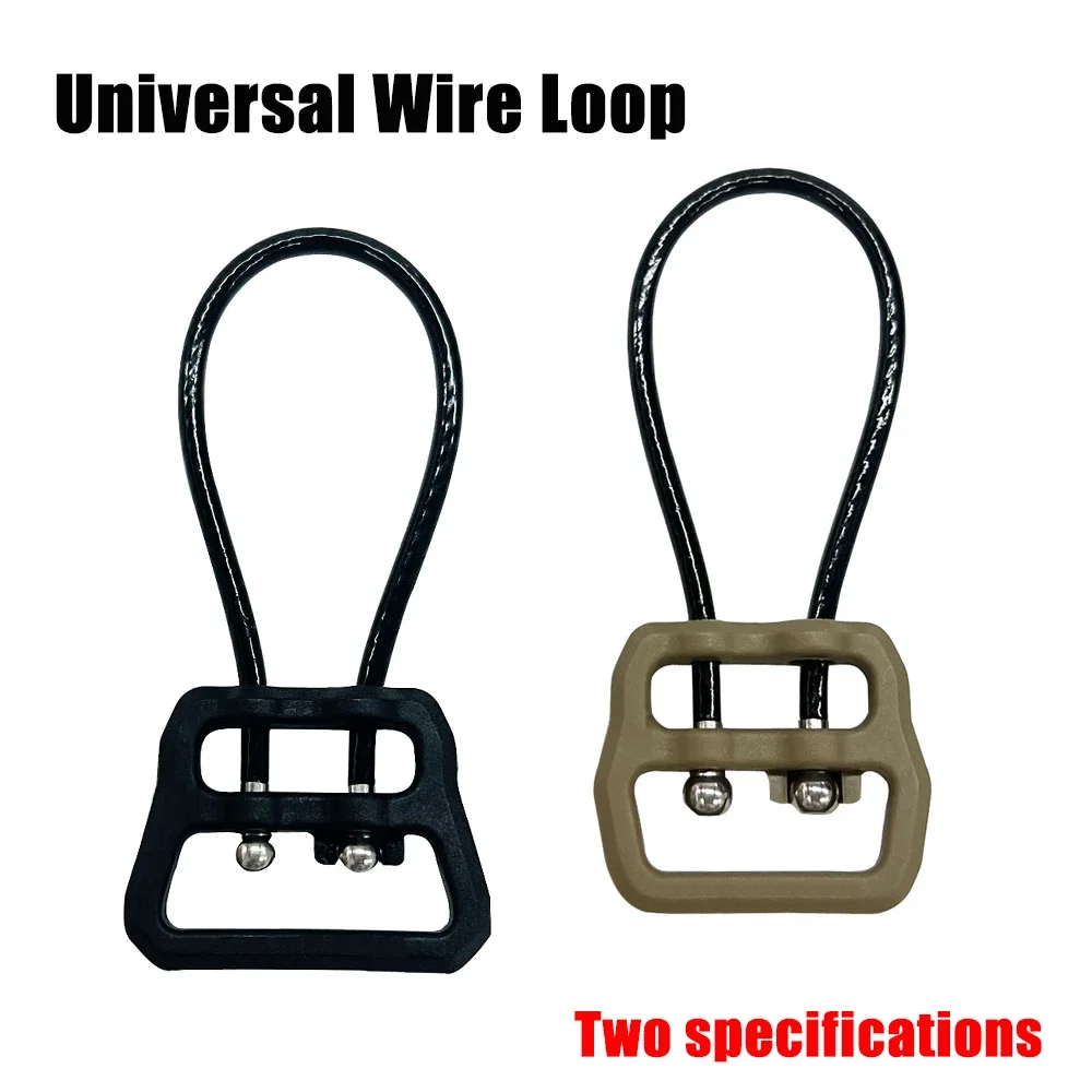 Tactical Wire Loop U Loop Sling Hooks Connection Buckle Adapte 1" & 1.25" Wide Slings Hunting Accessories
