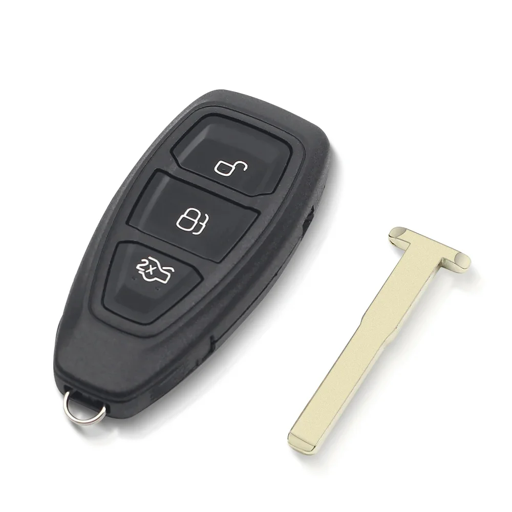 3 Buttons Remote Car Key Shell For Ford Focus C-Max Mondeo Kuga Fiesta B-Max Winning Titanium Keyless Case Replacement Key Case Car Key Shell Key Shell