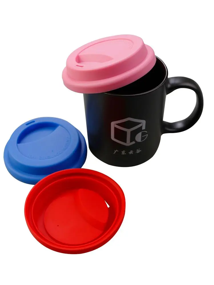 1 Stück 9cm universelle wieder verwendbare Silikon becher deckel frische Abdeckung Silikon isolierung Anti-Staub-Becher abdeckung Kaffeetasse deckel Tassen hülle – Detail 4