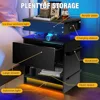 Nightstand Set 2,Nightstand with Charging Station,Induction Light and LED Light,Bedside Table with Drawers,Modern End Side Table 6