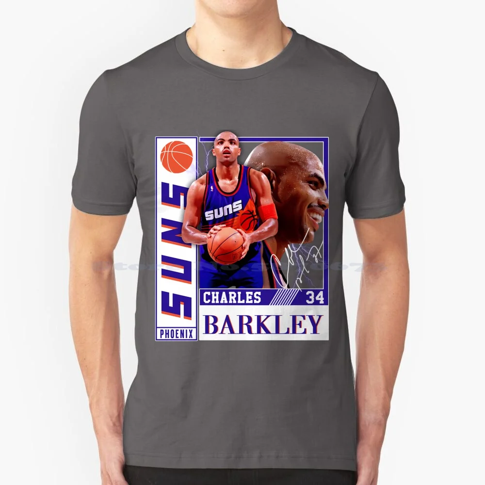 Regalo Di Pallacanestro Per I Fan: Vintage Charles Barkley Chuck Stile Retrò Con Uno Stile Hip-Hop Degli Anni '80 E '90. Maglietta 100%