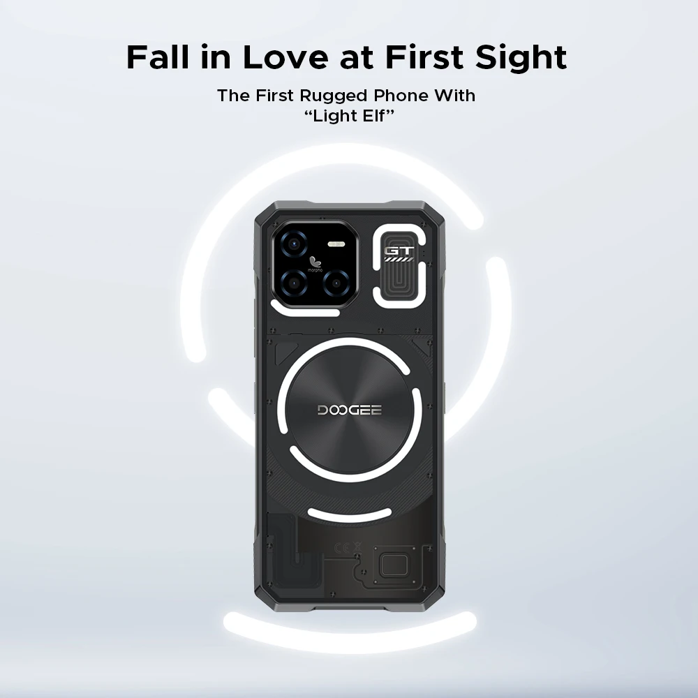 World Premiere DOOGEE Blade GT Rugged Phone 6.72'' FHD+ 120Hz LED Light Effect 12GB RAM 256GB ROM 5500mAh Battery Android 14 3