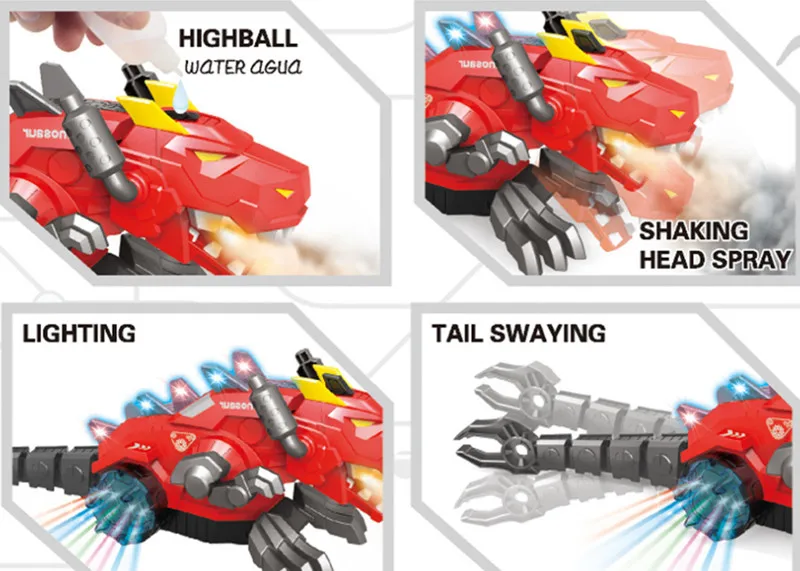 Multifunction Electric Toys Spray Dinosaur Music Electronic Pet Christmas New Year Gifts 5
