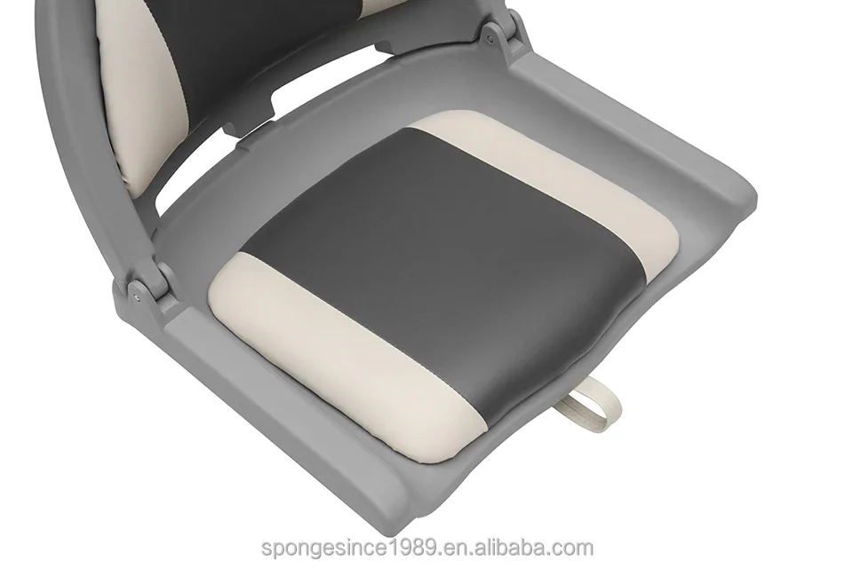 Foldable Low Back Boat Seat for Fishing and Boating, Removable Front Boat Seat