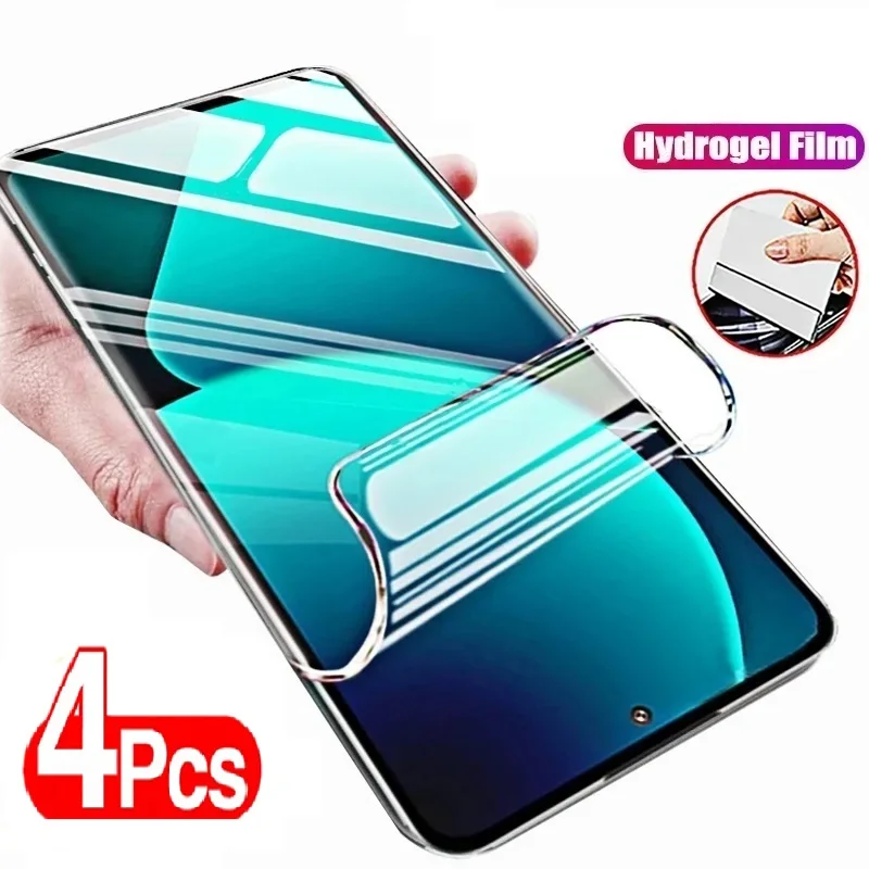 Premium Hydrogel Film Screen Protector Set - 4 Pack