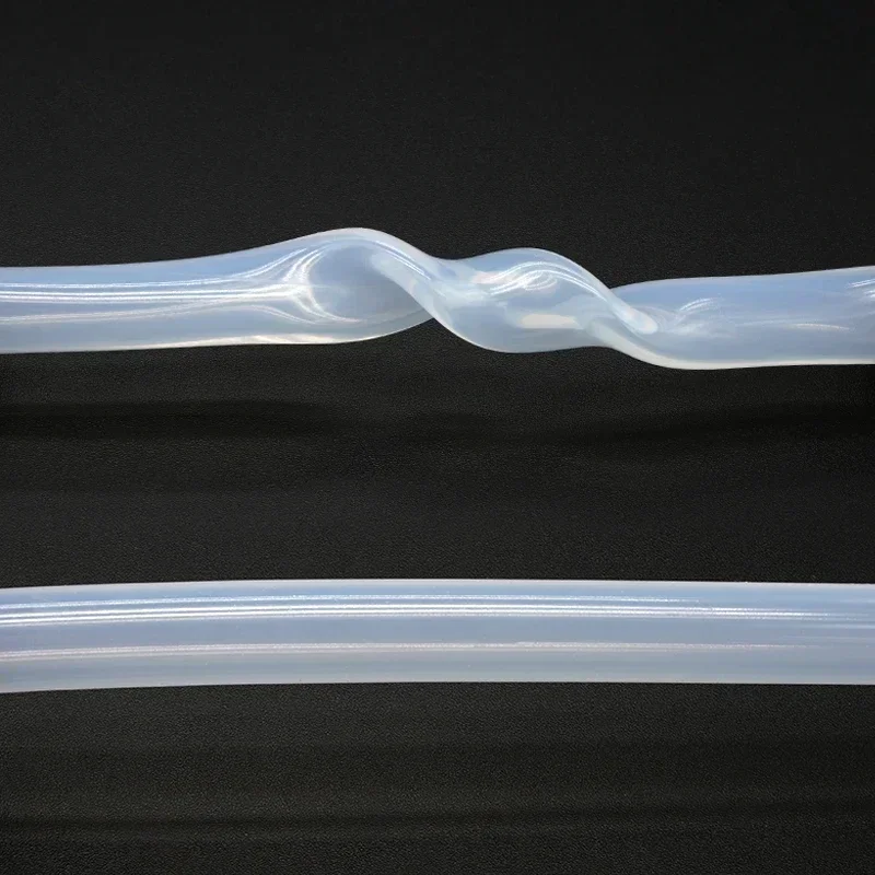 Silicone Tube 1/5/10M Food Grade Transparent ID 0.5-14mm O.D
