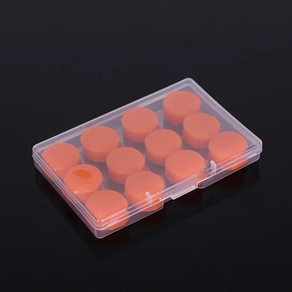 12Pcs Silicone Sleeping Ear Plugs Noise Reduction Anti Snore Sound Insulation Earplug Sleep Ear Protection Reusable Plugs