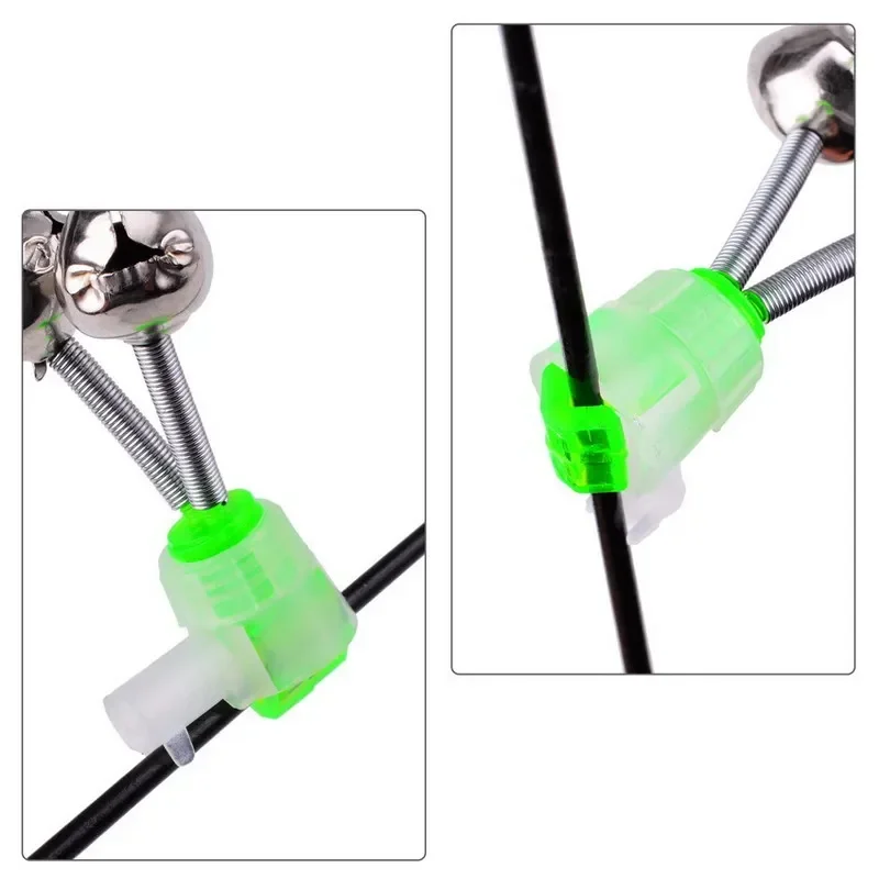 5Pcs Fishing Bell Bite Alarms Fishing Rod Clamp Tip Clip Bells Ring Carp Accessories Tackle Fish Alarm fishing accessories fishing bite alarm fishing tackle